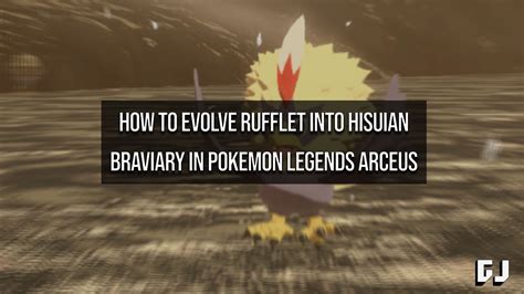 how to evolve hisuian rufflet|Pokémon Legends: Arceus .